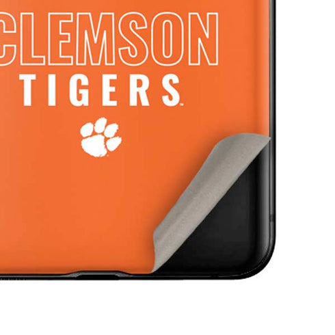 Clemson University Tigers Logo Galaxy Z Flip Skin