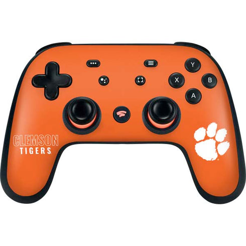 Clemson University Tigers Logo Google Stadia Controller Skin