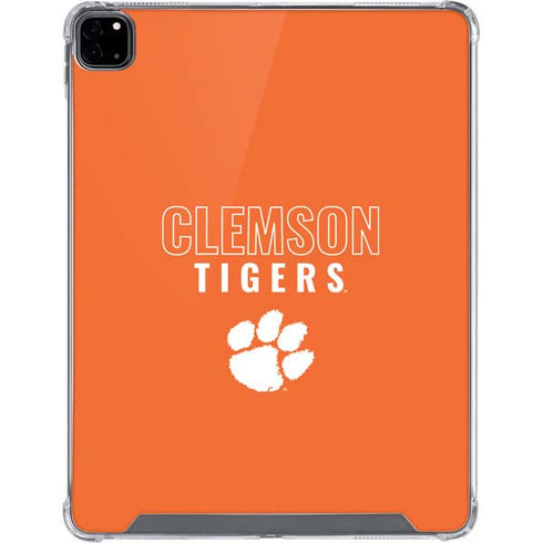 Clemson University Tigers Logo iPad Pro 12.9in (2020) Clear Case