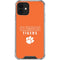 Clemson University Tigers Logo iPhone 12 Clear Case