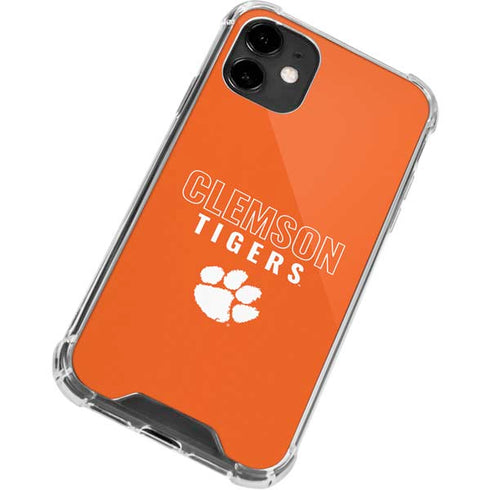 Clemson University Tigers Logo iPhone 12 Clear Case