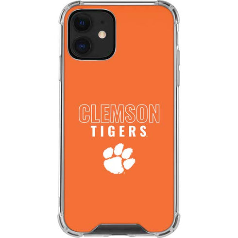 Clemson University Tigers Logo iPhone 12 Mini Clear Case