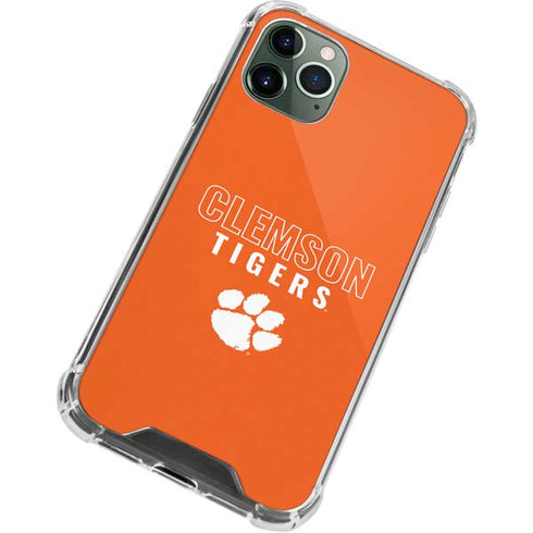 Clemson University Tigers Logo iPhone 12 Pro Clear Case