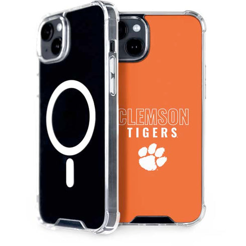 Clemson University Tigers Logo iPhone 15 MagSafe Case
