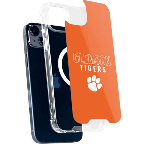 Clemson University Tigers Logo iPhone 15 Plus MagSafe Case