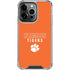 Clemson University Tigers Logo iPhone 15 Pro Clear Case