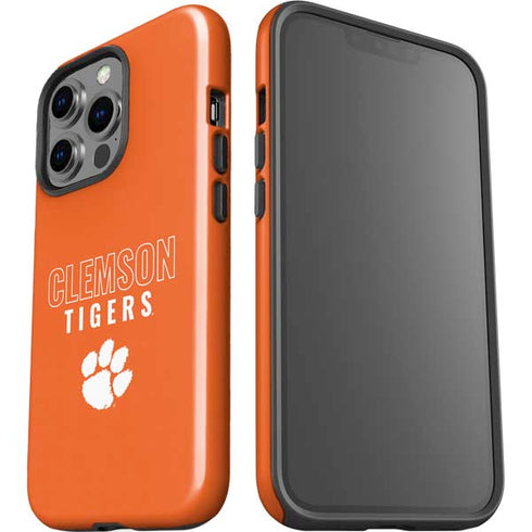 Clemson University Tigers Logo iPhone 15 Pro Impact Case