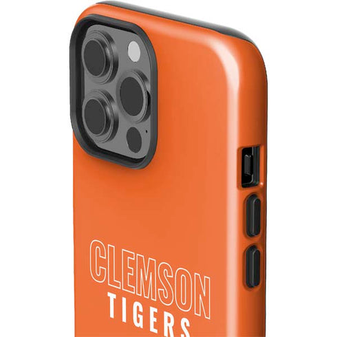 Clemson University Tigers Logo iPhone 15 Pro Max Impact Case