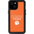 Clemson University Tigers Logo iPhone 15 Waterproof Case