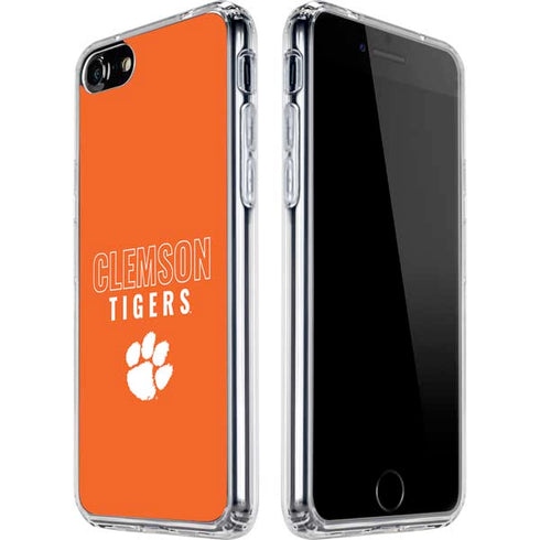 Clemson University Tigers Logo iPhone SE (2nd & 3rd Gen) Clear Case