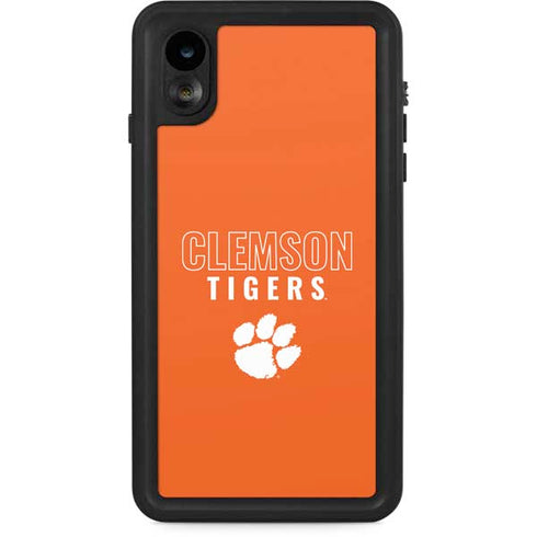Clemson University Tigers Logo iPhone XR Waterproof Case