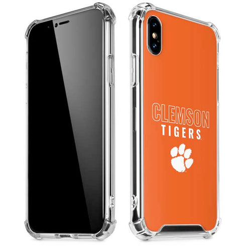 Clemson University Tigers Logo iPhone XS Max Clear Case