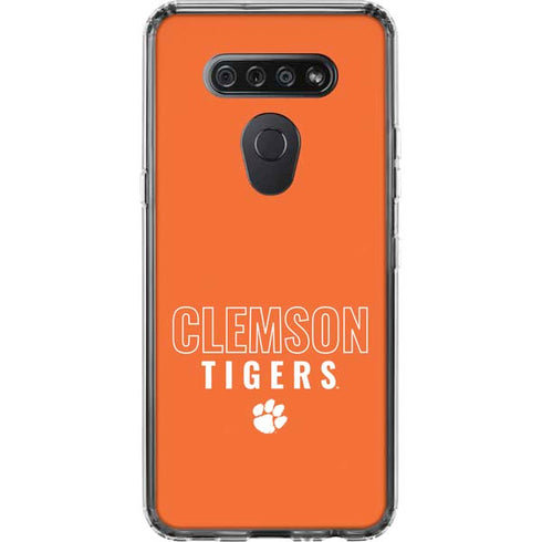 Clemson University Tigers Logo LG K51/Q51 Clear Case