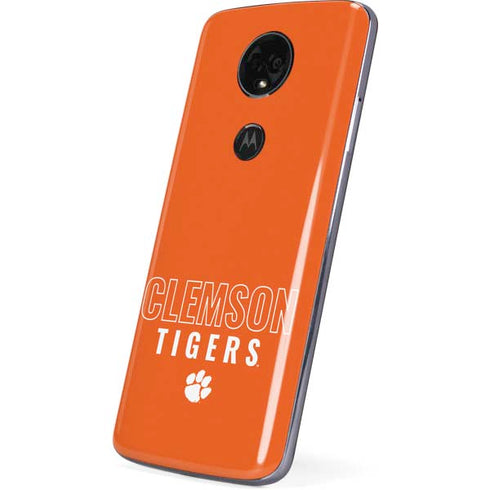 Clemson University Tigers Logo Moto E5 Plus Skin