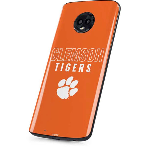 Clemson University Tigers Logo Moto G6 Skin