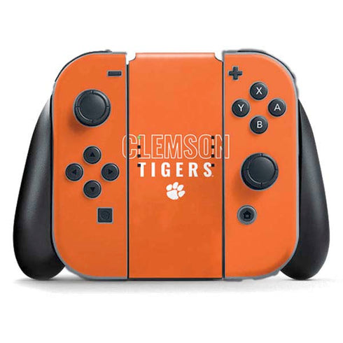 Clemson University Tigers Logo Nintendo Switch (2017-2021) Joy-Con Controller Skin