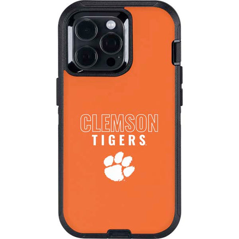 Clemson University Tigers Logo Otterbox Defender iPhone Skin