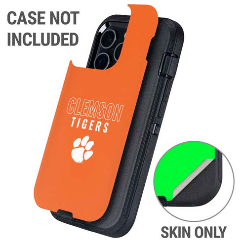 Clemson University Tigers Logo Otterbox Defender iPhone Skin