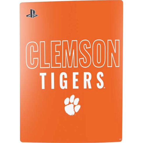 Clemson University Tigers Logo PS5 Digital Edition Console Skin