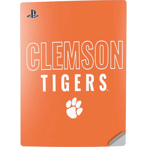 Clemson University Tigers Logo PS5 Digital Edition Console Skin