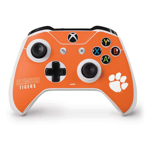 Clemson University Tigers Logo Xbox One S Controller Skin