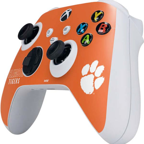 Clemson University Tigers Logo Xbox Series S Controller Skin