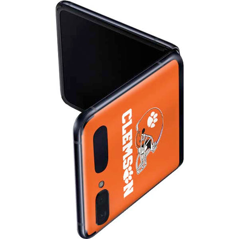 Clemson University Football Galaxy Z Flip Skin