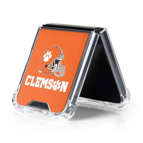 Clemson University Football Galaxy Z Flip5 5G Clear Case