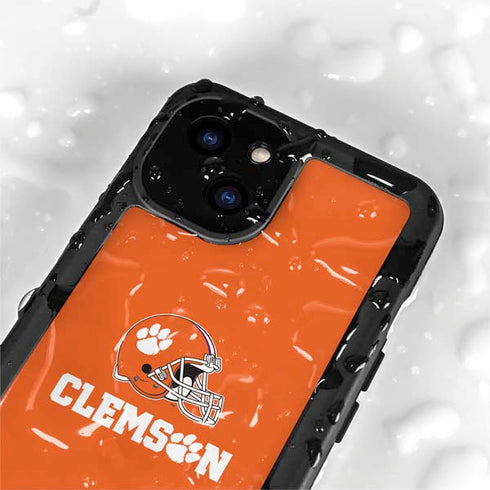Clemson University Football iPhone 15 Waterproof Case