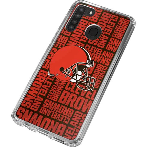 NFL Cleveland Browns - Blast Galaxy A21 Clear Case