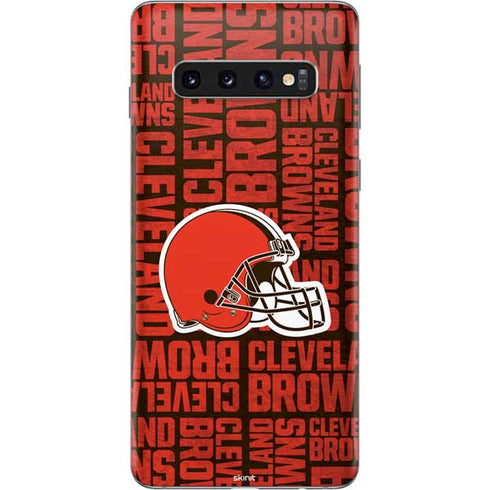 NFL Cleveland Browns - Blast Galaxy S10 Skin