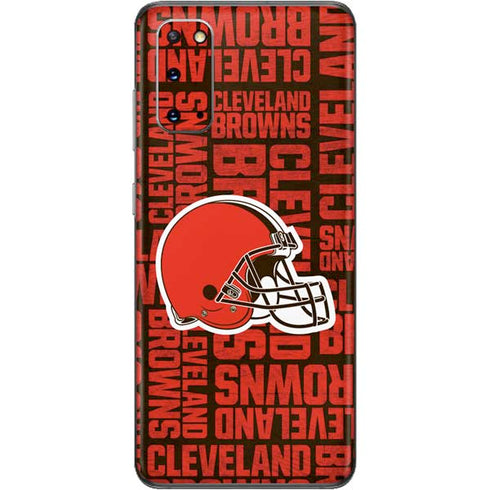 NFL Cleveland Browns - Blast Galaxy S20 Skin