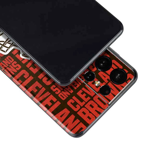 NFL Cleveland Browns - Blast Galaxy S21 Ultra 5G Skin