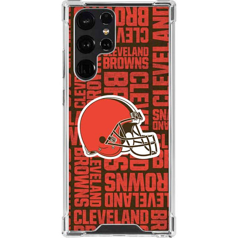 NFL Cleveland Browns - Blast Galaxy S22 Ultra Clear Case