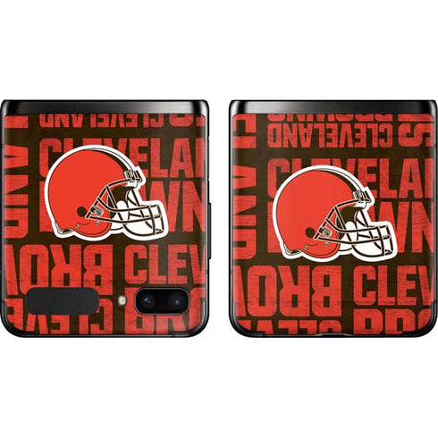 NFL Cleveland Browns - Blast Galaxy Z Flip Skin