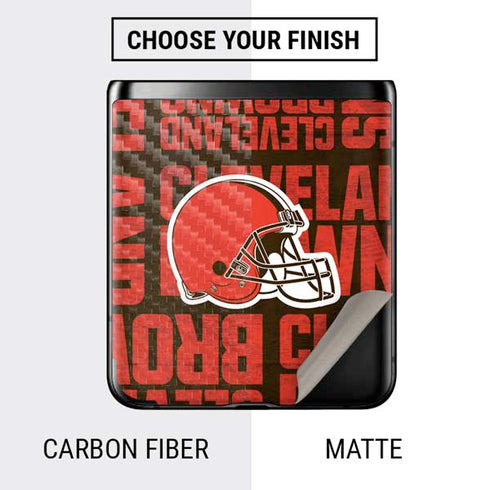 NFL Cleveland Browns - Blast Galaxy Z Flip Skin