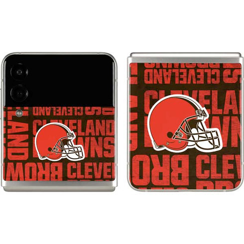 NFL Cleveland Browns - Blast Galaxy Z Flip3 5G Skin