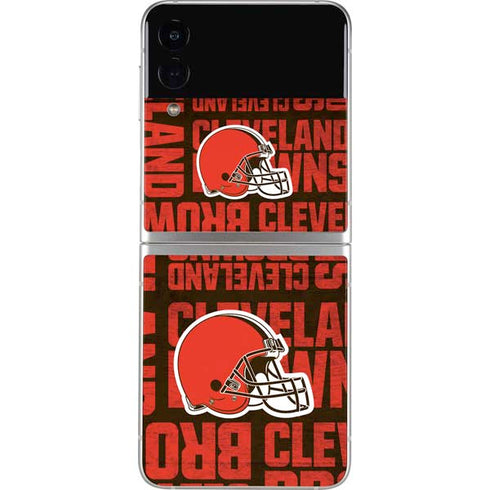 NFL Cleveland Browns - Blast Galaxy Z Flip3 5G Skin
