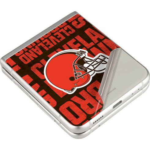 NFL Cleveland Browns - Blast Galaxy Z Flip3 5G Skin