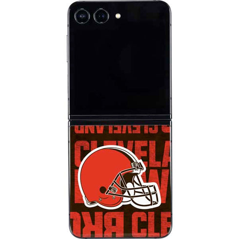 NFL Cleveland Browns - Blast Galaxy Z Flip5 5G Skin