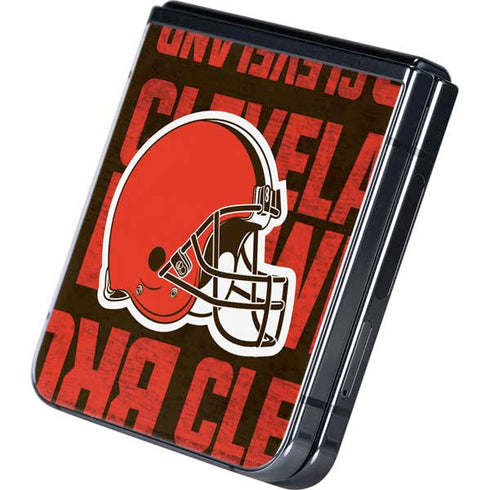 NFL Cleveland Browns - Blast Galaxy Z Flip5 5G Skin
