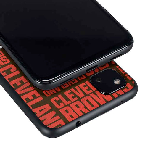 NFL Cleveland Browns - Blast Google Pixel 4a Skin