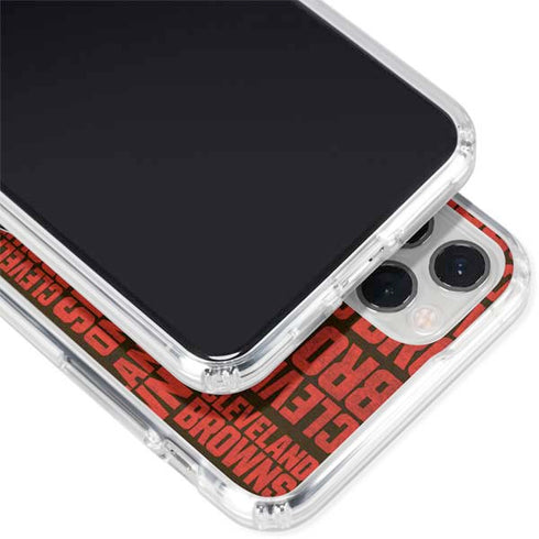 NFL Cleveland Browns - Blast iPhone 11 Pro Clear Case