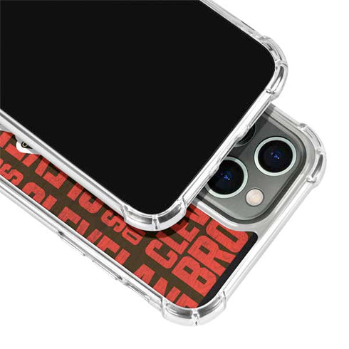 NFL Cleveland Browns - Blast iPhone 14 Pro Clear Case
