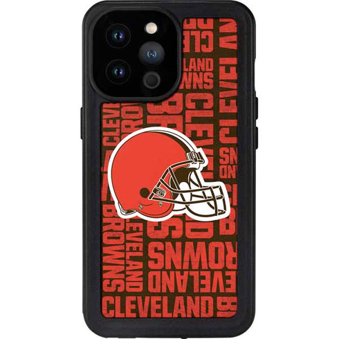 NFL Cleveland Browns - Blast iPhone 14 Pro Max Waterproof Case