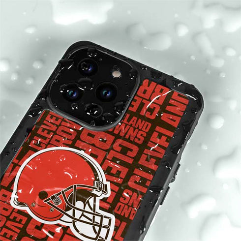 NFL Cleveland Browns - Blast iPhone 14 Pro Max Waterproof Case