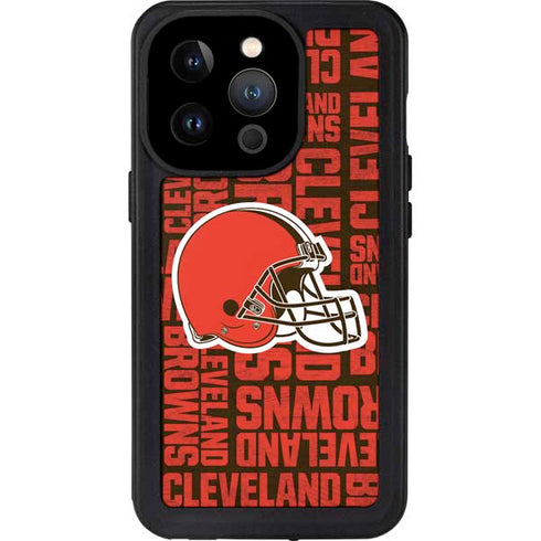 NFL Cleveland Browns - Blast iPhone 14 Pro Waterproof Case