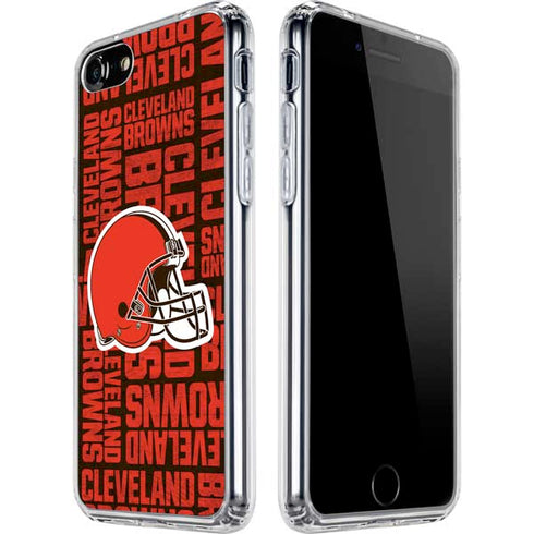 NFL Cleveland Browns - Blast iPhone SE (2nd & 3rd Gen) Clear Case