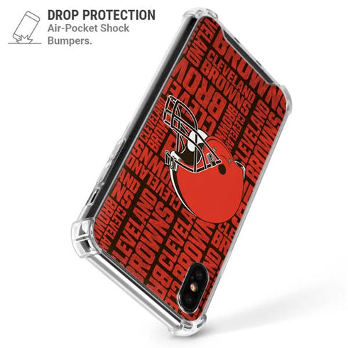 NFL Cleveland Browns - Blast iPhone XS Max Clear Case