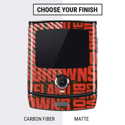 NFL Cleveland Browns - Blast Motorola RAZR Skin